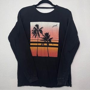 ☀️PINK Victoria’s Secret Island Beach graphic with deep keyhole back Siz…